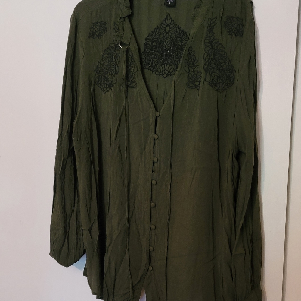 Tunic long sleeve shirts